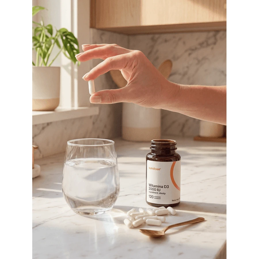 Sundose Vitamina D3 2000 UI, capsule tari, 120 buc.