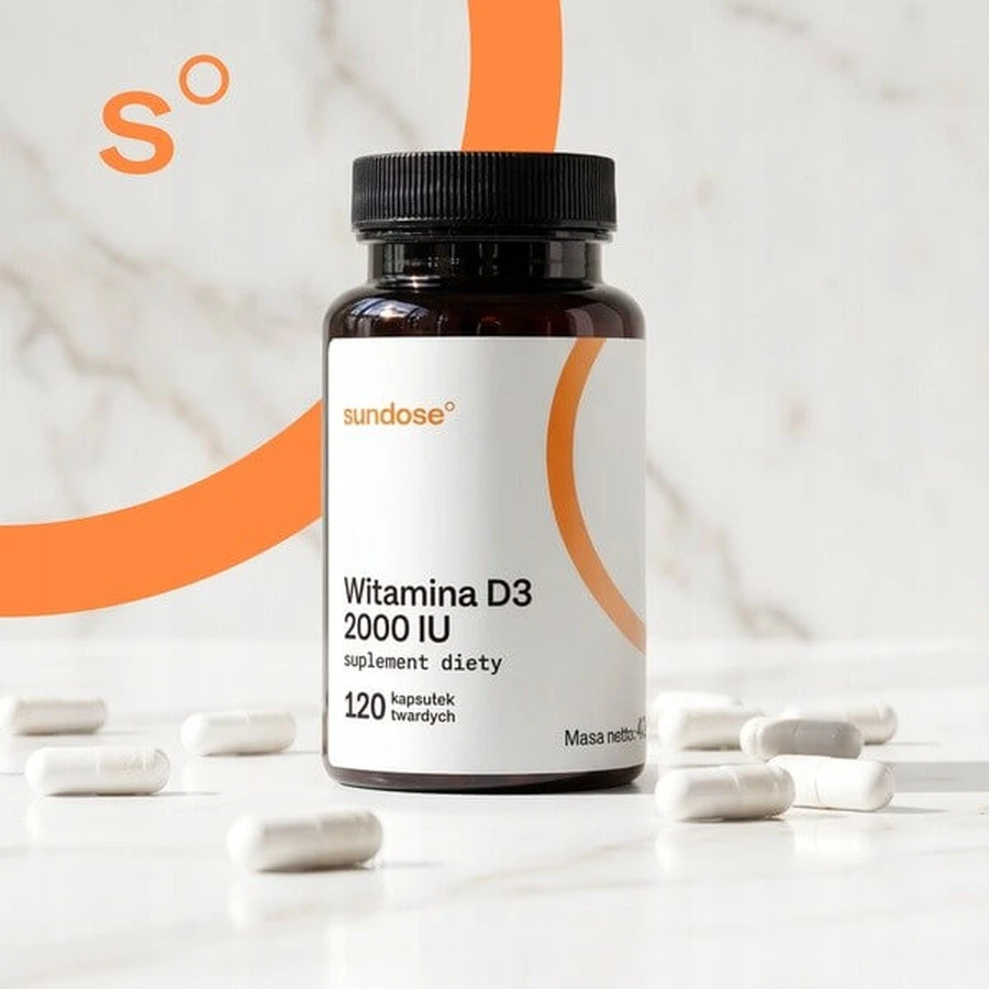 Sundose Vitamina D3 2000 UI, capsule tari, 120 buc.