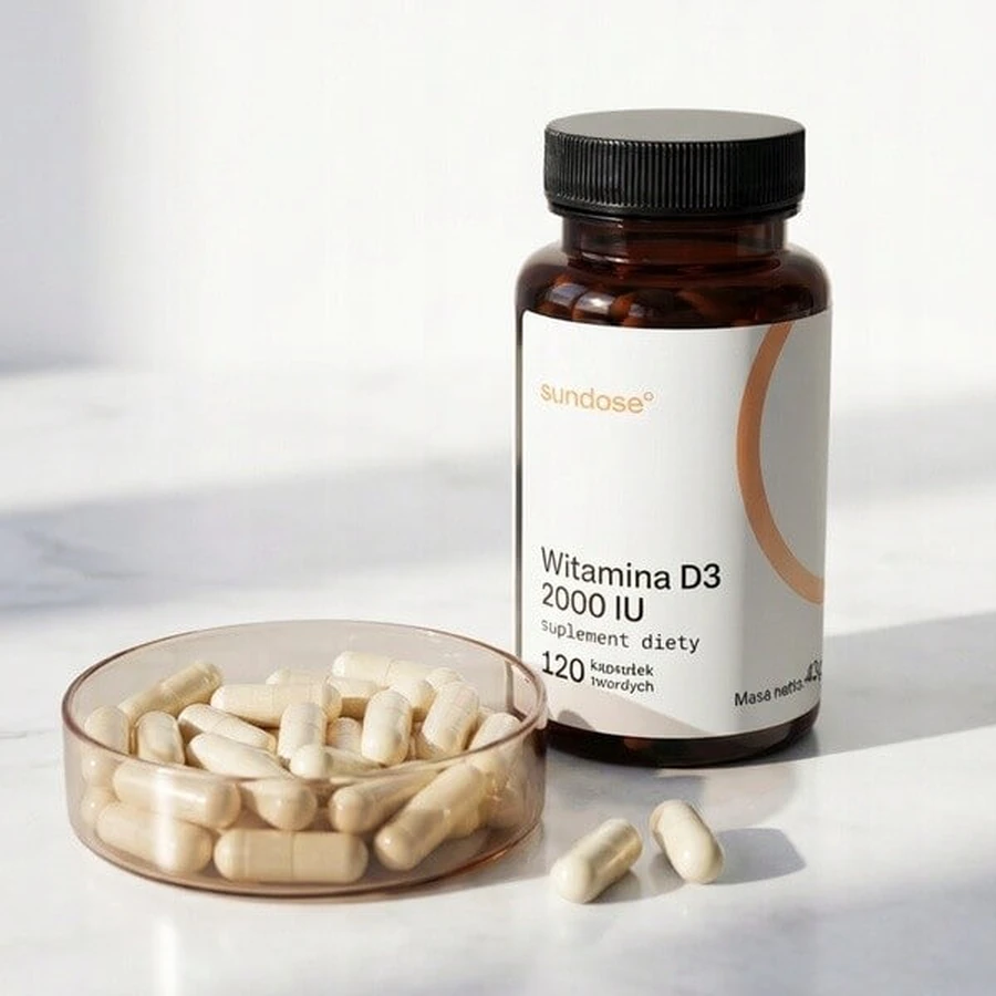 Sundose Vitamina D3 2000 UI, capsule tari, 120 buc.