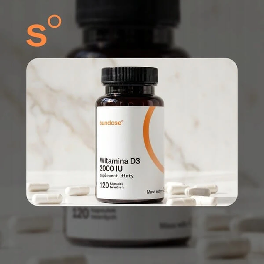Sundose Vitamina D3 2000 UI, capsule tari, 120 buc.