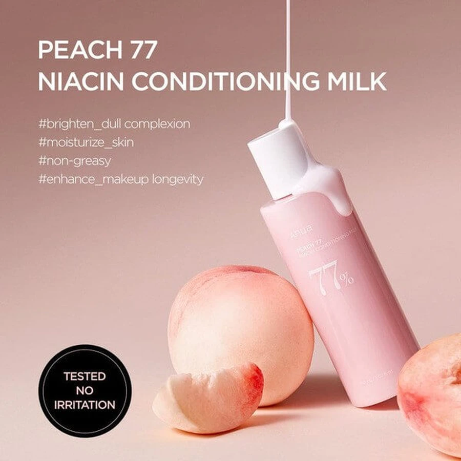 Anua Peach 77% Niacin Conditioning Milk, lapte facial, 150 ml
