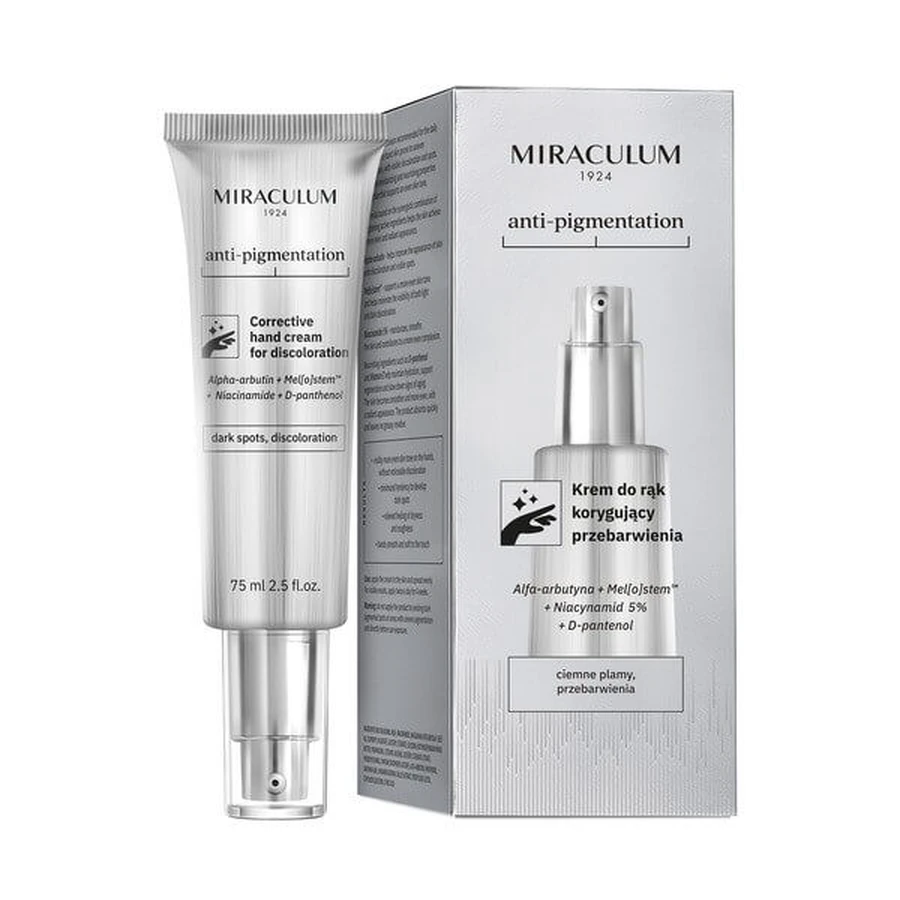 Miraculum Anti-Pigmentatie, handcrème om verkleuringen te corrigeren, 75 ml