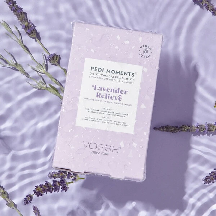 Voesh, kit pedicure in 4 fasi, sollievo alla lavanda, 1 pz.