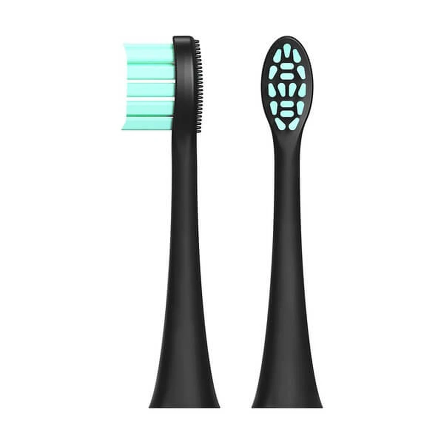 Feelo Pro Soft Black, vârfuri periuță de dinți sonică, 2 buc.
