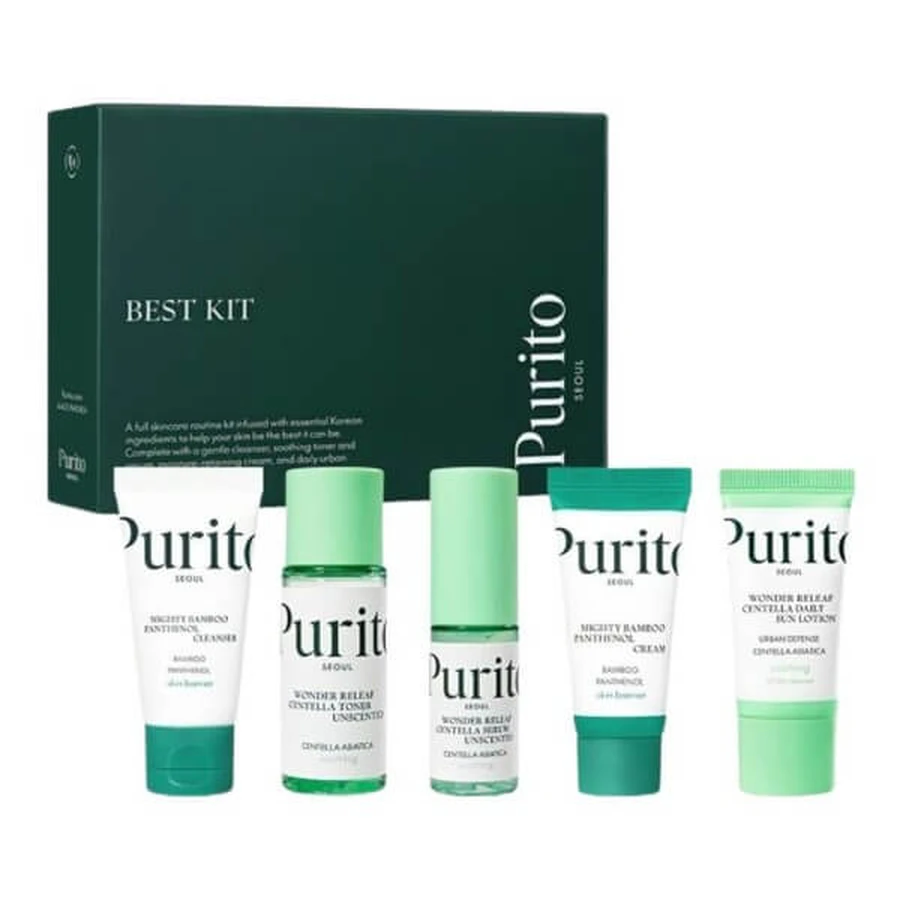 Purito Seoul Best Kit, kit da viaggio per la cura del viso, 1 pz.