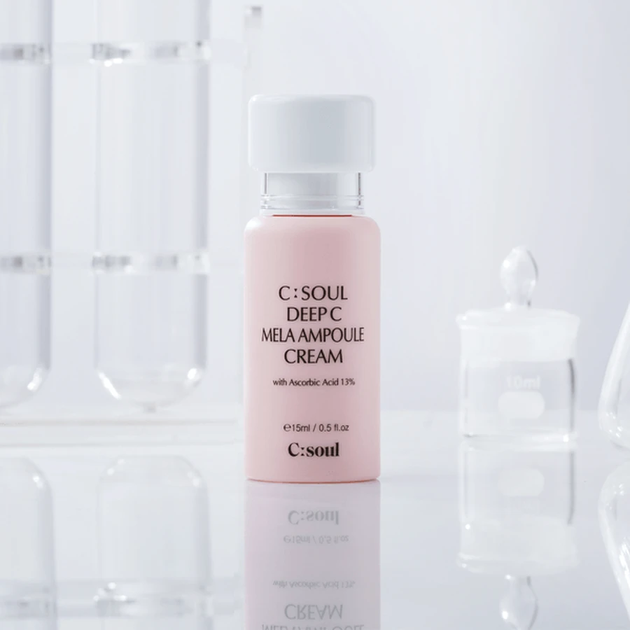C:Soul Deep C Mela Ampoule Cream, crema-siero idratante per il viso con vitamina C, 15 ml