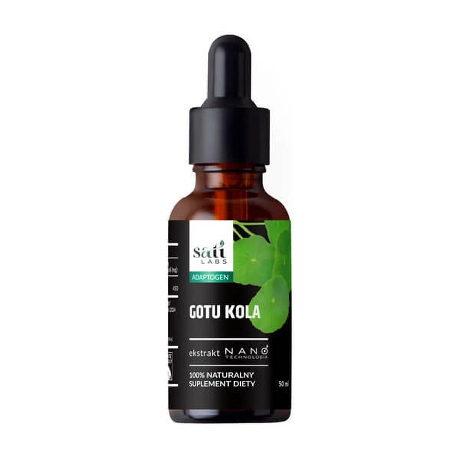 Sati Labs, Nano Gotu Kola, drops, 50 ml.
