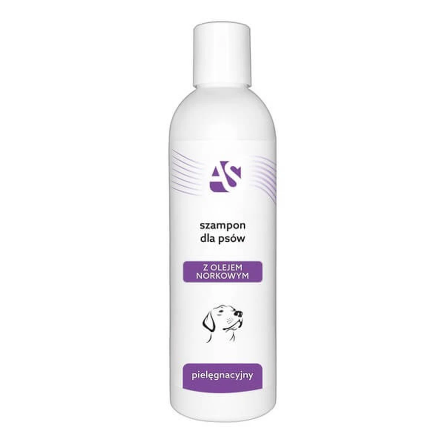 AS Shampooing de toilettage pour chiens à l'huile de vison, 250 ml