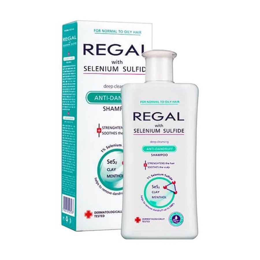 Regal mit Selensulfid, Anti-Schuppen-Shampoo, Tiefenreinigung, 200 ml