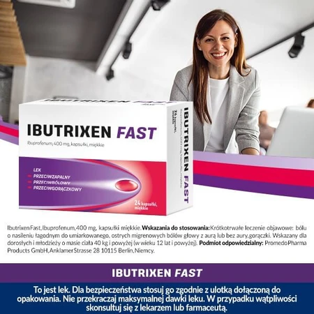 Ibutrixen Fast, 400 mg, capsules molles, 24 pcs.