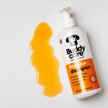 Buddycare, vlooien- en tekenshampoo, 500 ml