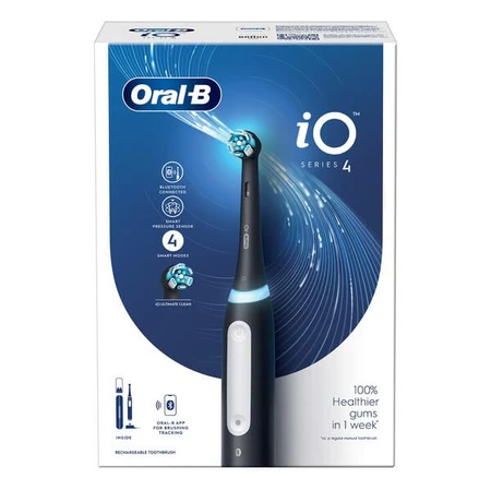 Oral-B, iO 4 Series, schwarz, elektrische Zahnbürste