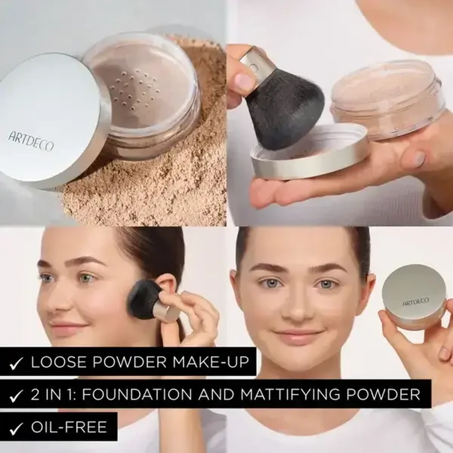 ARTDECO, loose mineral powder, 6 honey, 15 g