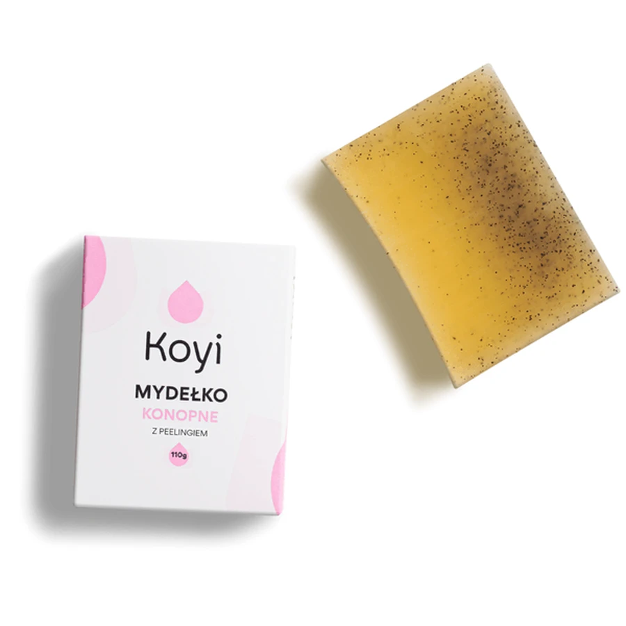 Koyi, sapone di canapa con scrub, 110 g