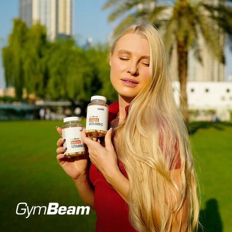 GymBeam Vitamina C Long Active, capsule, 90 buc.