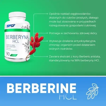 Juego de 2x SFD Berberine HCl, comprimidos, 90 uds.