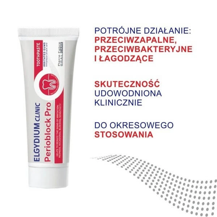 Set Eludril Classic, mondwater, 500 ml + Elgydium Clinic Perioblock Pro, tandpasta, 50 ml