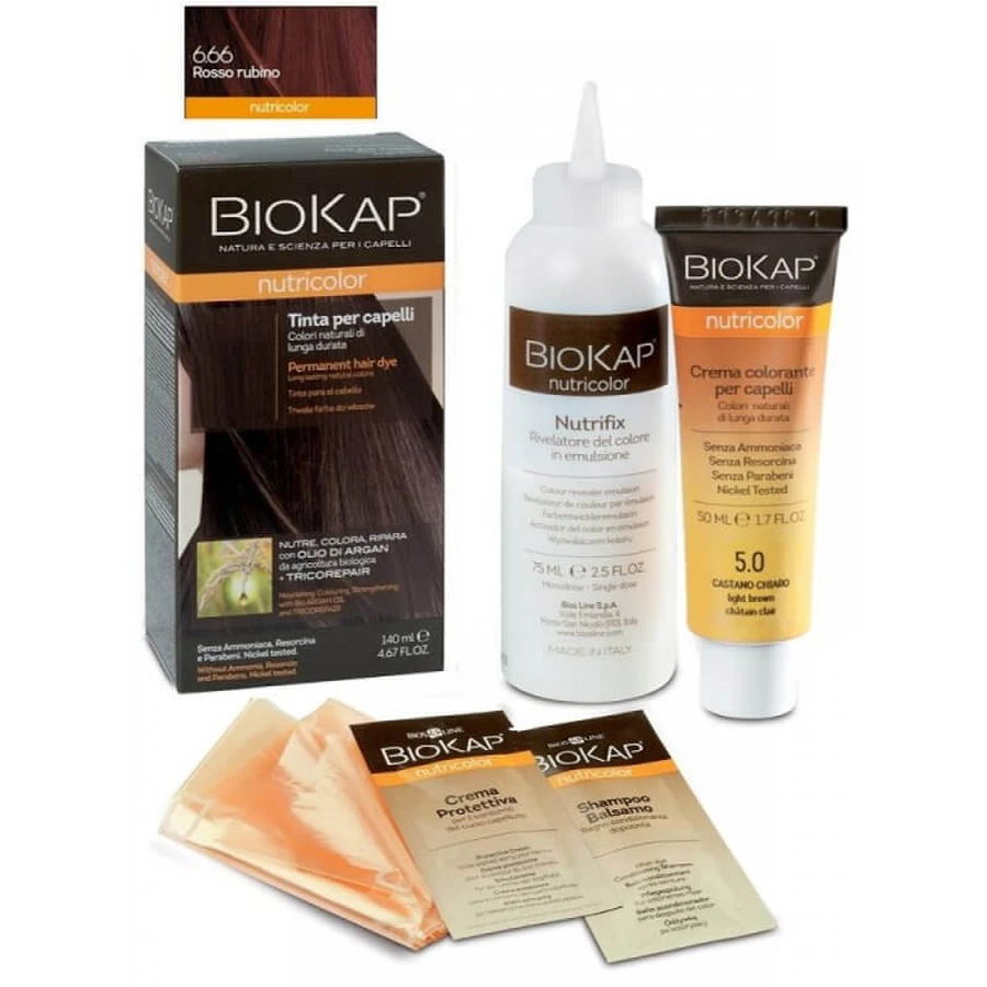 Biokap Nutricolor Delicate Rapid 6.66 Ruby Red 135ml: ceny i cechy
