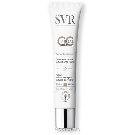 Crema correctora SPF50 Medio Clairial CC, 40ml, SVR