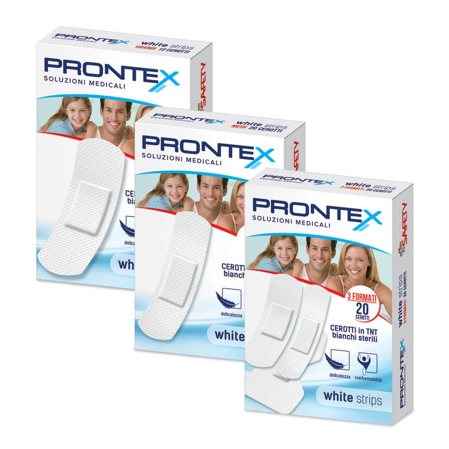 Białe paski PRONTEX Ass.20pcs: ceny i cechy