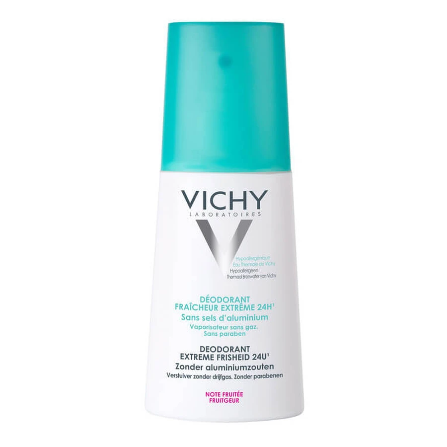 Vichy Dezodorant Spray 100ml Owocowy Zapach 24h Ochrona Hipoalergiczny: ceny i cechy