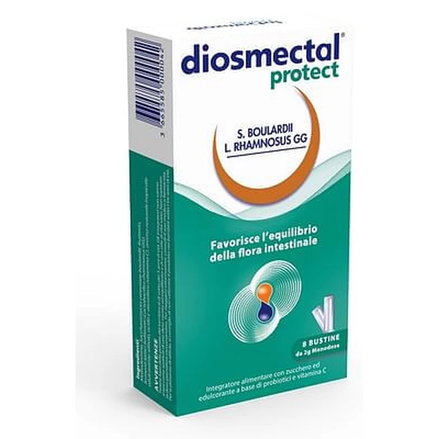 Diosmectal Protect 8 Sachets Orosolubles 2 G