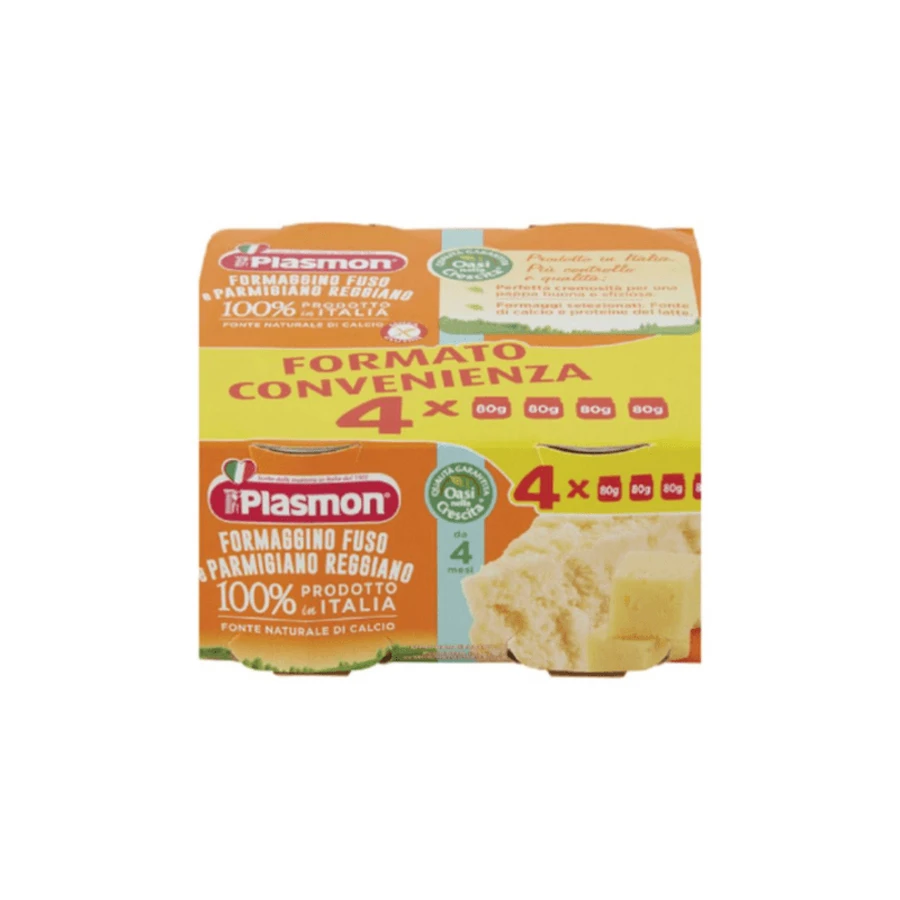 Queso Formaggino Y Parmesano Plasmon 4x80g