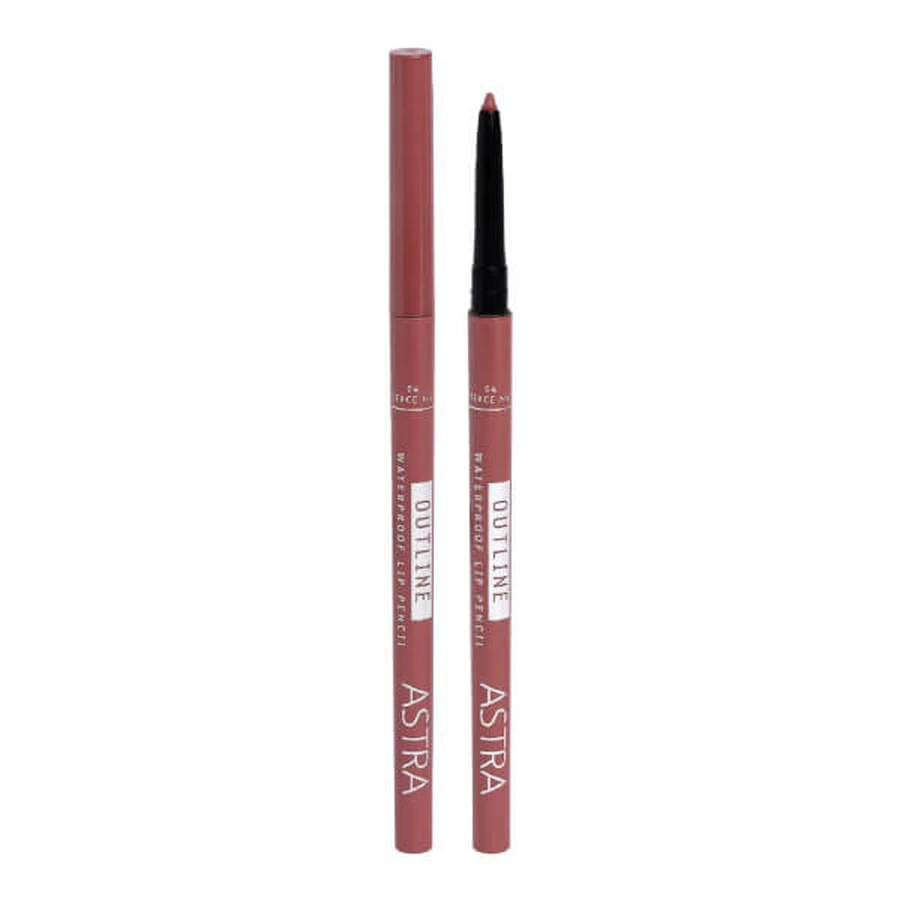 Astra Outline Crayon à lèvres imperméable n° 04 Fierce Nut Longue tenue