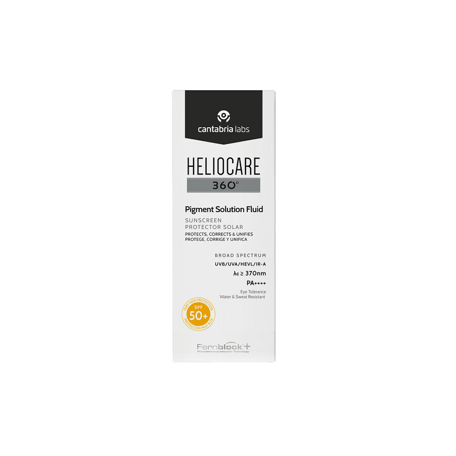 Fluido de protección solar SPF50+ Heliocare 360º Pigment Solution, 50 ml, Cantabria