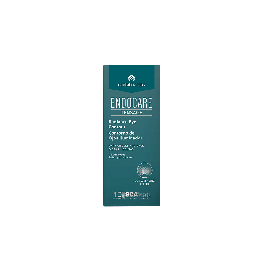 Tensage Endocare Strahlendes Fluid für die Augenkontur mit Lifting-Effekt, 15 ml, Cantabria Labs