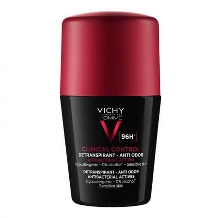 Vichy Homme Desodorante Roll-On 96h Clinical Control, 50 ml