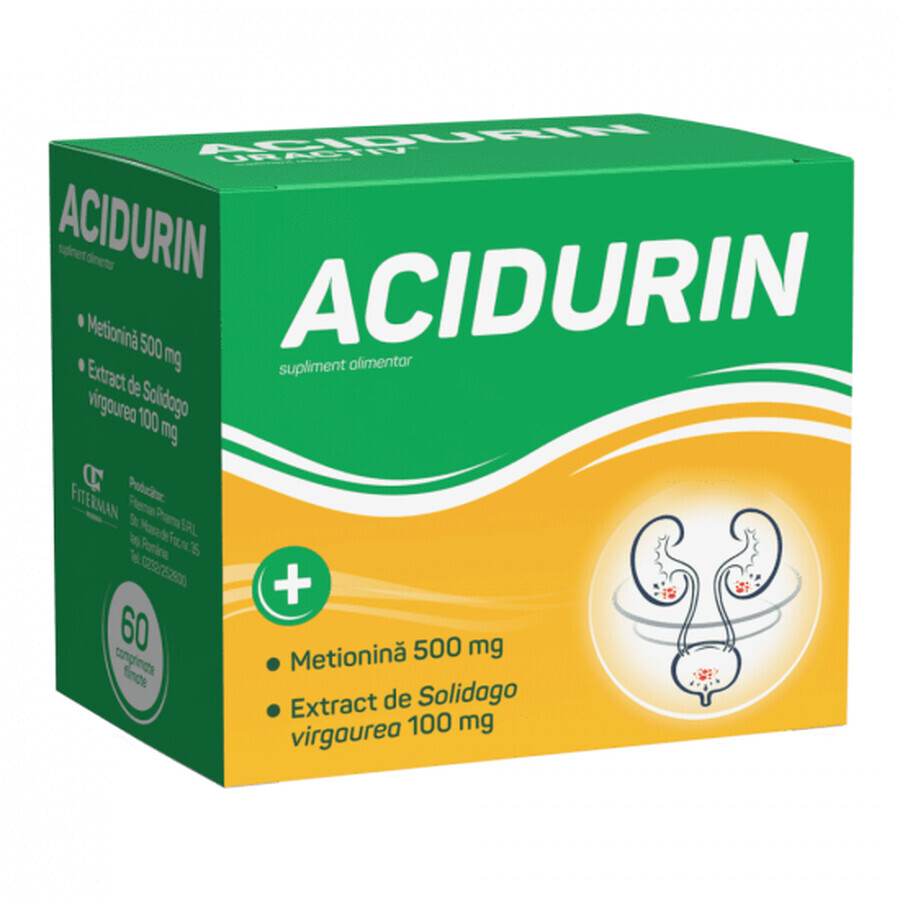 Acidurin, 60 comprimidos recubiertos con película, Fiterman Pharma