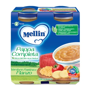 Mellin Pappa Completa Manzo 2x250g