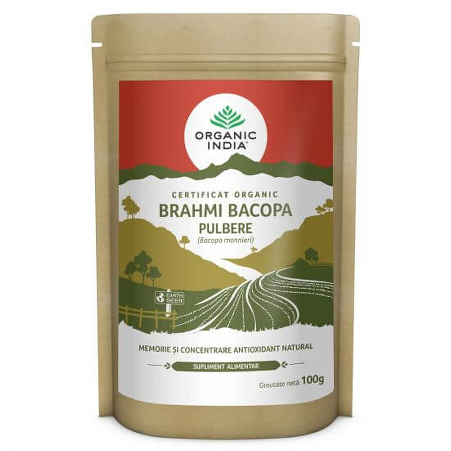 Brahmi Bacopa in polvere, 100 g, Organic India