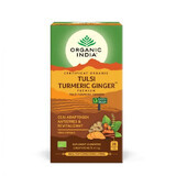 Té Adaptógeno Cúrcuma y Jengibre, 25 bolsitas, Organic India