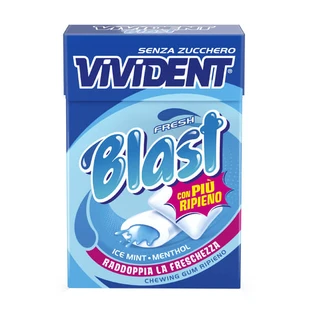 VIVIDENT FRESH BLAST ALBASTRU