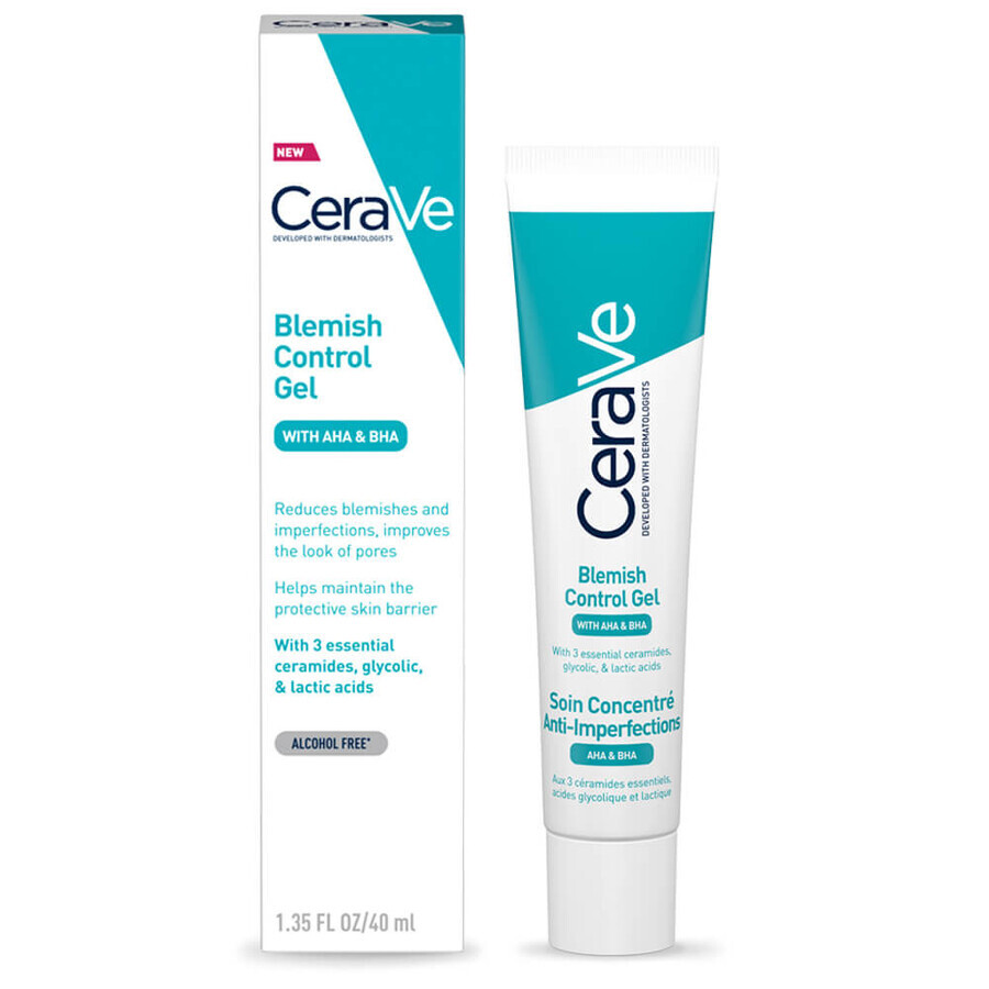 Anti-blemish gel met AHA en BHA, 40 ml, CeraVe