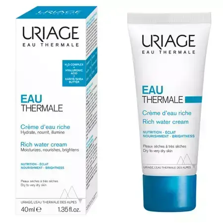 Cremă cu textura bogată pentru hidratarea tenului normal cu tendința de uscare, 40 ml, Uriage