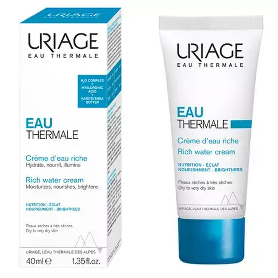 Uriage Eau Thermale - Crema Ricca All Acqua, 40ml