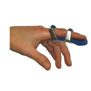 Farmasplint Atelă de fractură a degetului Dimensiune medie Atelă de fractură a degetului din aluminiu modelabilă cu umplutură din spumă poliuretanică antialergică radiotransparentă 8,5 cm 1 bucată