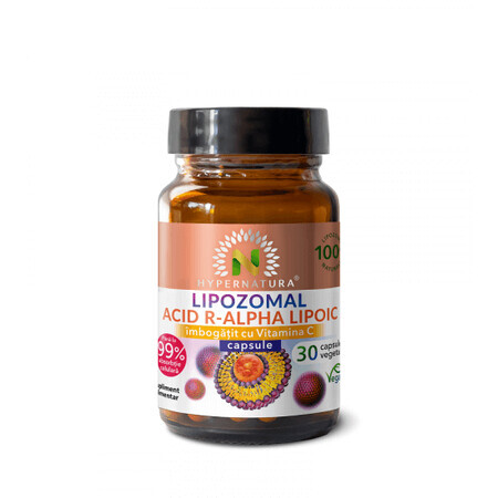 Ácido R-alfa-lipoico lipozomal, 30 cápsulas vegetales, Hypernatura