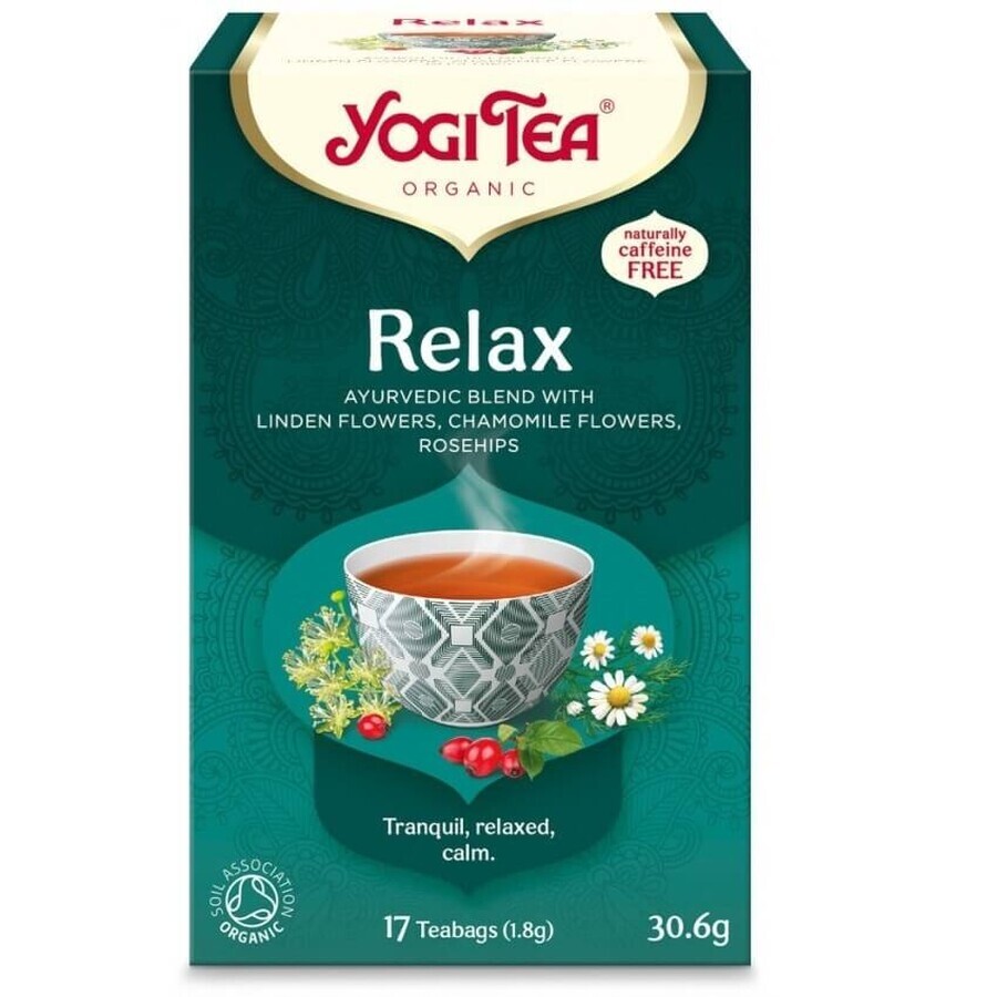 Pachet Ceai bio Calmant + Ceai bio de seara, 17 plicuri + 17 plicuri, Yogi Tea