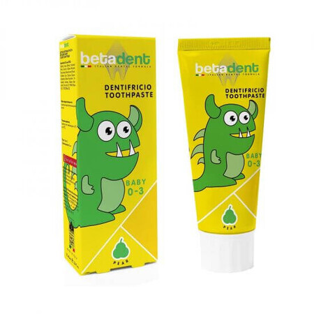 Zahnpasta Betadent Baby 0-3 Birne, 75 ml, Betafarma