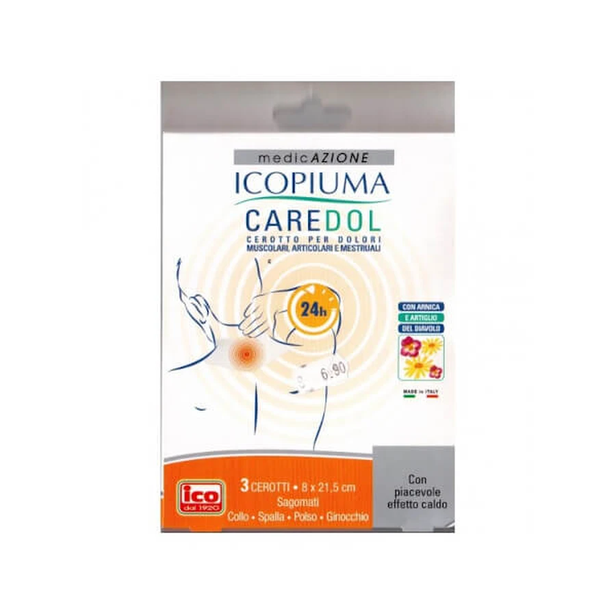 Icopiuma Caredol 3 emplâtres contre les douleurs du cou et des épaules