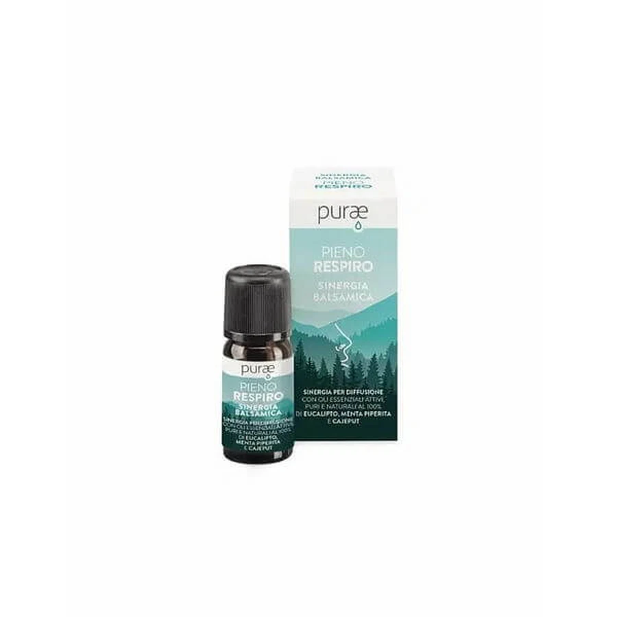 Purae Balsamico Synergie Voor Verstuiving Met Essentiële Oliën Volle Adem 10 Ml