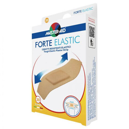 Master-Aid Parches elásticos fuertes de lona 86x39 mm, 20 piezas, Pietrasanta Pharma