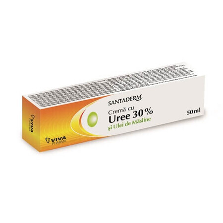 Crema con Urea 30% y aceite de oliva Santaderm, 50 ml, Vitalia