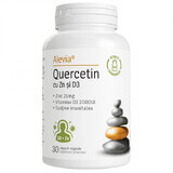 Quercetina con Zn y Vitamina D3, 30 cápsulas vegetales, Alevia