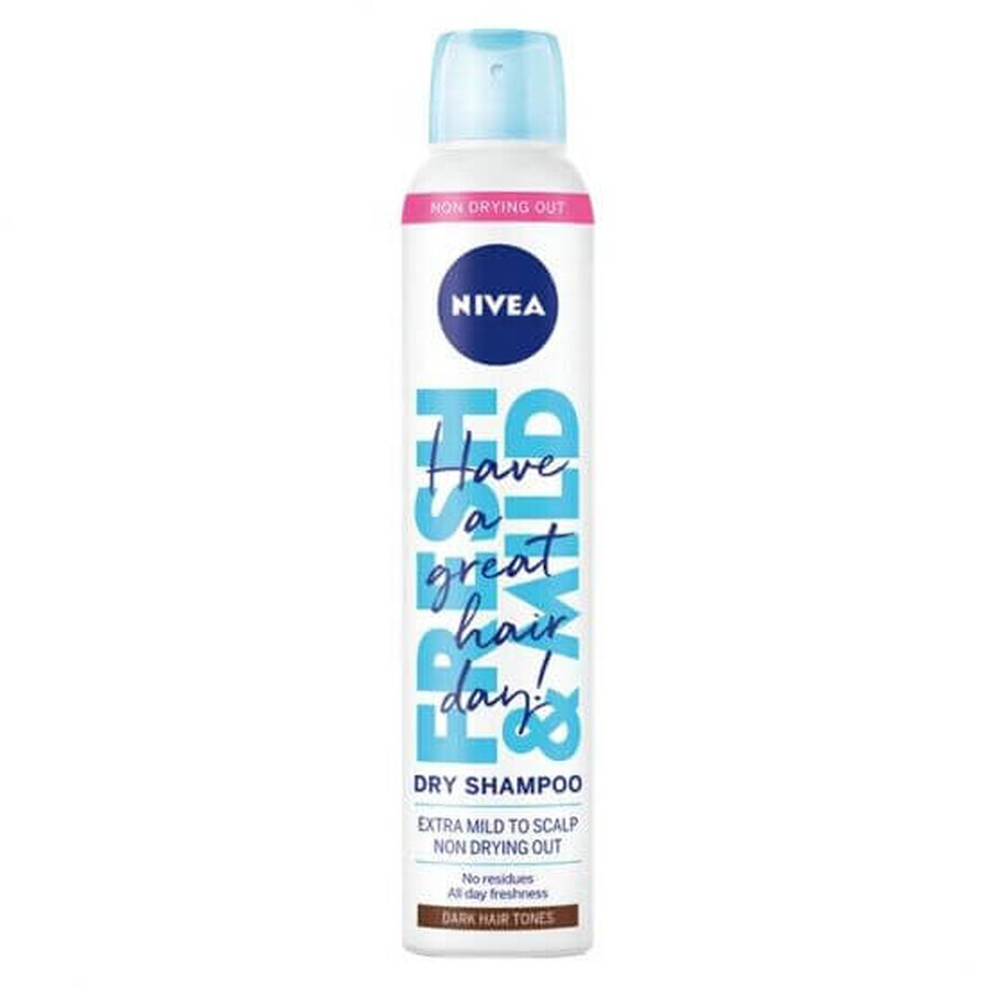 Champú en seco para cabello castaño Fresh &amp; Mild, 200 ml, Nivea