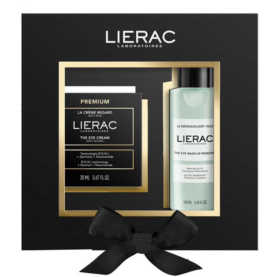 Lierac Premium - Eye Cream Set 20ml + Eye Makeup Remover 100ml